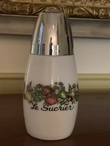 Vintage Gemco SPICE OF LIFE "LE SUCRIER" Deckel ZUCKERSTREUER Spender Glas EUC - Bild 1 von 6