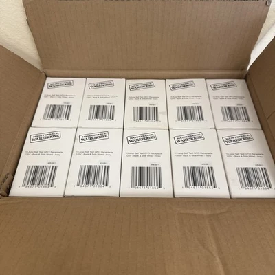 MAINTENACE WAREHOUSE Case Of 50 Maintenance Warehouse 15 Amp Self-Test GFCI Receptacle ( Ivory)