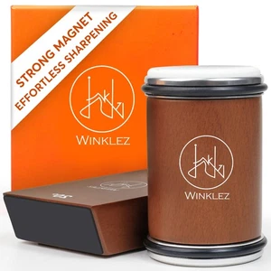 Rolling Knife Sharpener with Diamond and Ceramic Discs, Kitchen Knife Sharpen... - Picture 1 of 8