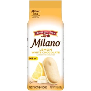 Pepperidge Farm Milano White Chocolate Lemon ๐ Flavored Cookies, 7 Oz Bag - Picture 1 of 3