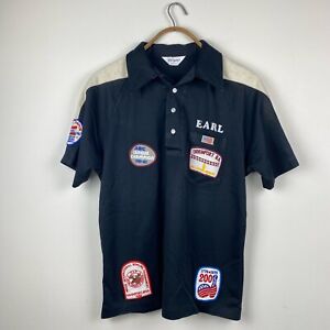Vintage 60’s Nat Nast Bowling Shirt League Champion Patches Davenport Iowa Sz L
