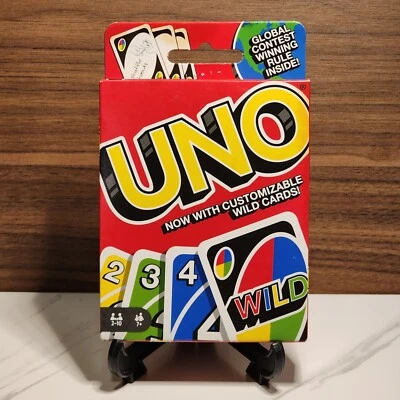 UNO-Classic Color & Number Matching Card Game 112 Cards- Customizable Wild Card - Image 1 of 2