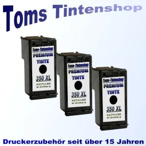 3x Druckerpatrone 350XL für HP Deskjet D4260 Premium Schwarz CB336E HP350 XL - Bild 1 von 3