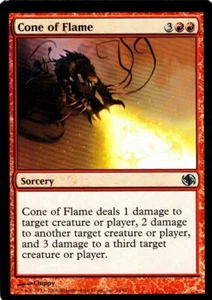 FIERY FINISH - SORCERY Magic MTG card Mountain 2008 UNCOMMON - Picture 1 of 2