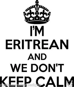 Pegatina de pared eritrea... 20 pulgadas de alto We Don't Keep Calm vinilo arte de pared - Imagen 1 de 2