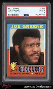 1971 Topps #245 Joe Greene RC Rookie PSA 4 VG-EX STEELERS