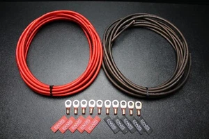CABLE AWG CALIBRE 8 5 PIES ROJO 5 PIES NEGRO 10 PIEZAS COBRE 5/16 ANILLO TERMOCONTRAÍBLE ALIMENTACIÓN PS - Imagen 1 de 13
