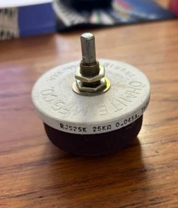 OHMITE RJS25K  25K 50W Rheostat Model J 9350 - Picture 1 of 5