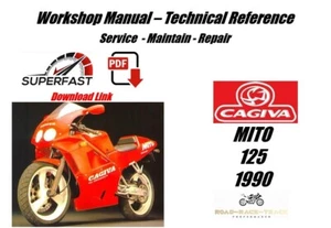 Cagiva Mito 125 Service Reparatur Werkstatthandbuch 1990 - Bild 1 von 9