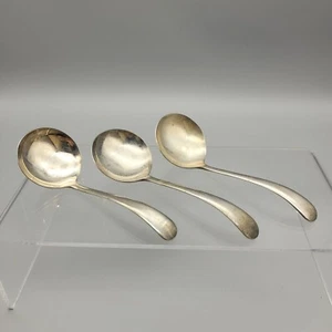 Lote de (3) cucharas cortas vintage EPNS Sheffield Inglaterra plato de plata marca - Imagen 1 de 11