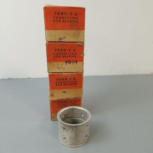 4 Pairs NOS 1932-38 Ford Flathead V8 FB14 Flanged Connecting Rod Bearings Std