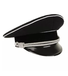 Reproduction WW2 German Elite Officer Visor Cap - Without Insignia - Picture 1 of 2
