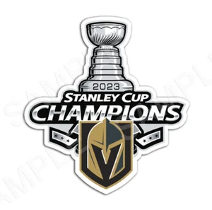 Vegas Golden Knights 2023 Stanley Cup Champions calcomanías de hockey calcomanías cornholes - Imagen 1 de 1