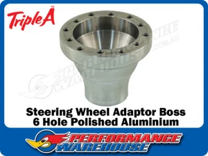 STEERING WHEEL ADAPTOR BOSS MINI & COOPER MK1/2/3 59-78 TR3 56-62 POLISHED - Bild 1 von 2