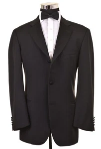 Hugo Boss Black Woven Twill 100s Wool Sport Coat Jacket 42 R - Picture 1 of 8