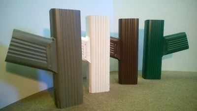 Downspout Gutter Y Connector 2x3 Standard Right - 23 Color Options - Image 1 of 4