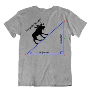 Hypotemelch Tee Mathe Comic Humor T-Shirt Premium Nerdy Geometrie Shirt - Bild 1 von 8
