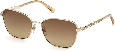 Gafas de sol Swarovski SK284 SW284 28F de metal dorado ojo de gato marco 57-16-140 284 Foto 1 de 3