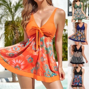 Sexy Women Ladies Swim Shorts Tank Two Piece Tankini Swimsuit Set Bathing Sui ⑨ - Picture 1 of 20
