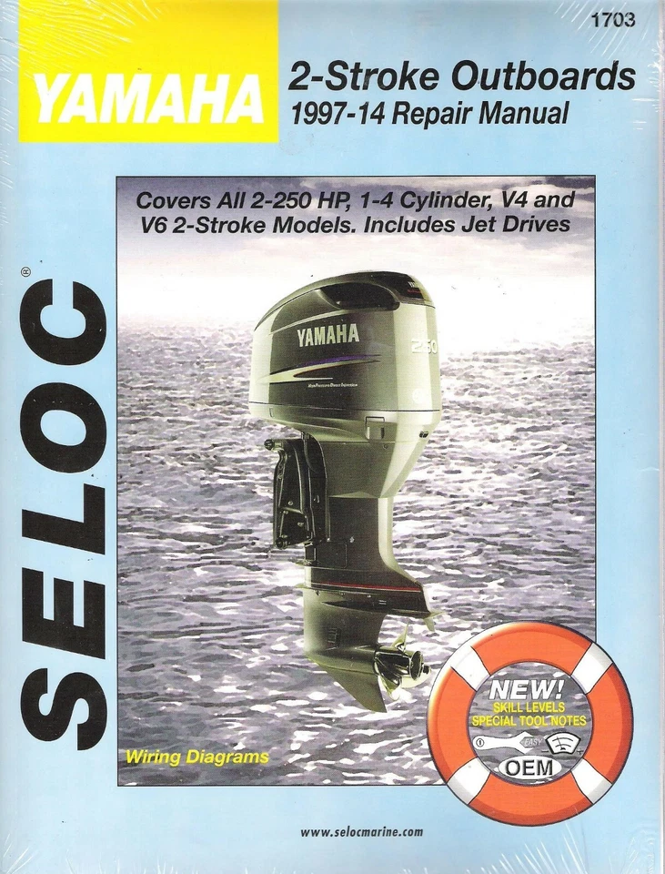 1997 - 2014 Yamaha 2 Stroke Engine Outboards 2-250 HP  Seloc Service Manual 0659 - Image 1 of 1
