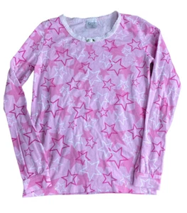 Camisa Pijama Niña Esme Star Talla 12 Rosa Manga Larga Top Dormir - Imagen 1 de 3