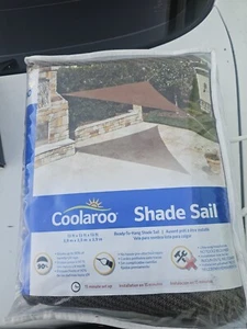 Coolaroo Sun Shade Sail Canopy 13 Feet - Picture 1 of 2