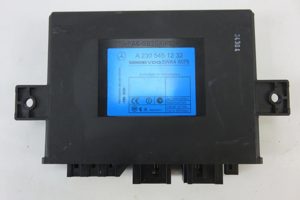 Módulo Mercedes R230 SL55 SL500, entrada sin llave, 2305451232 Foto 1 de 1