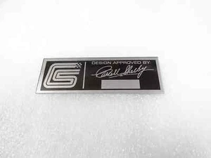DATA PLATE FOR VINTAGE CAROLL SHELBY DASHBOARD #V282-8 - Picture 1 of 6