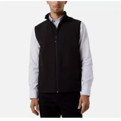 NEW 32 Degrees Men's M Full Zip Vest Windbreaker Jacket Black - Image 1 of 4