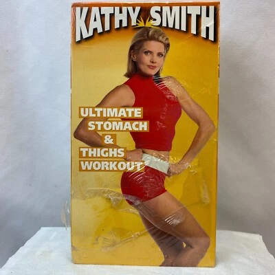 Kathy Smith: Ultimate Stomach & Thighs Workout VHS - Sealed/Plastic Ripped Foto 1 de 4