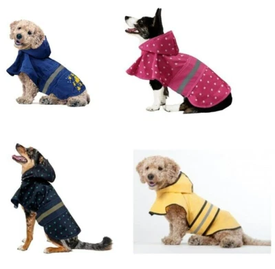 Fashion Pet Dog Raincoats w/ Hood - Image 1 of 3