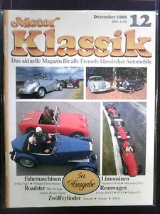 Motor Clásico Revista N º 12 De 1988 IN Funda Protectora - Imagen 1 de 1