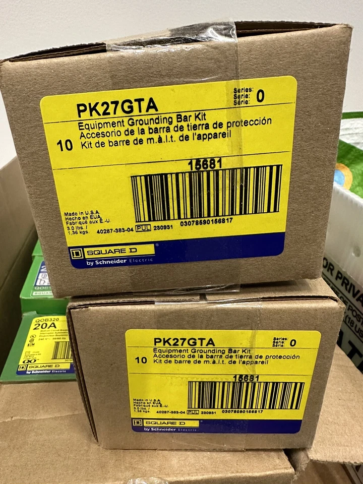 Square D PK27GTA Ground Bar (Qty10) - Image 1 of 1