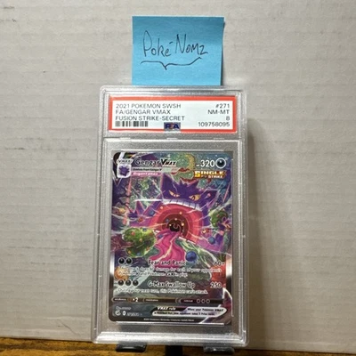 Gengar VMAX Fusion Strike Secret Rare Full Alt Art #271 PSA 8 - Image 1 of 2