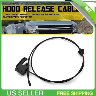 Hood Release Cable w/ Handle for Chevrolet Silverado 2500 HD 3500 HD 2007-2014 - Image 1 of 4