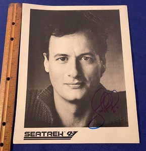 HAND SIGNED vintage '93 Star Trek/Sea Trek John de Lancie 8x10 PHOTO Autographed - Picture 1 of 2