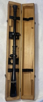 IMPRESIONANTE LYMAN SUPER TARGETPOT 15X CON ANILLOS TELESCÓPICOS Y CAJA DE MADERA ORIGINAL DE FÁBRICA Foto 1 de 4