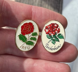 Twickenham & Rugby Football Union Pin  Badges For England Supporters - Picture 1 of 5