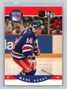 1990-91 Pro Set #489 Mark Hardy New York Rangers - Bild 1 von 2
