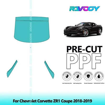 PreCut Paint Protection PPF Kit For Chevrolet Corvette ZR1 Coupe 2018-2019 - Image 1 of 4