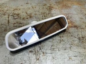 09-12 Audi B8 A4 Manual Dimming Rear View Mirror 8K0857511 Light Gray Beige OEM - Picture 1 of 11