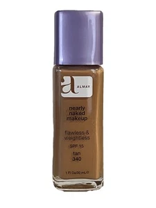 Almay Nearly Naked Liquid Makeup SPF 15, 340 Tan, 1.0 fl oz - Picture 1 of 5