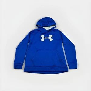 Under Armour Youth Large Blue Hoodie ColdGear Loose Fit Pullover Sweatshirt - Bild 1 von 9
