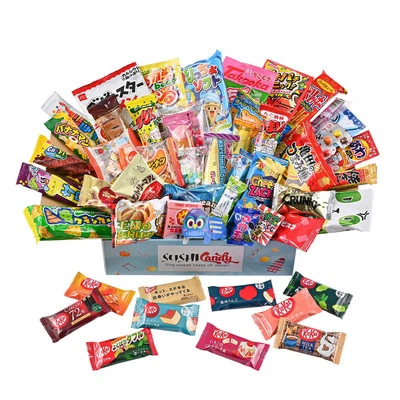 SUSHICANDY THE SWEET TASTE OF JAPAN Japanese Candy Snack Box 50-Piece KitKat Assortment 10 Flavors Variety Pack
