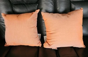 Set 2 cuscini quadrati per ombrellone corallo fuso 15"x15" arancione - Foto 1 di 6