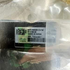 NOWY CISCO QSFP-H40GB-CU1M 40G QSFP + do QSFP + DAC Kabel miedziany 1m, hologram - Zdjęcie 1 z 1