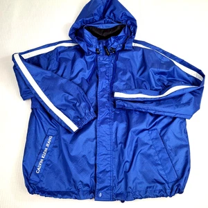 Vintage Calvin Klein Jeans Men's Size M ? Jacket Windbreaker Spellout Hong Kong - Picture 1 of 23