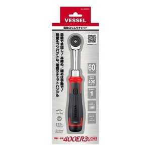 VESSEL 400ER3 Cordless Electric Ratchet Wrench Slim USB Rechargeable 3/8" Motion - Picture 1 of 3