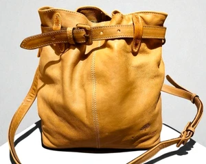 Mulberry Vintage Leather Shoulder Bag Camel Crossbody 25 x 28cm Rofe Johns - Picture 1 of 16