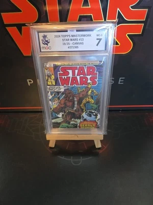 2024 Topps Star Wars Masterwork 19/25 Canvas Movie Poster #13 MGC 7 - Image 1 of 4